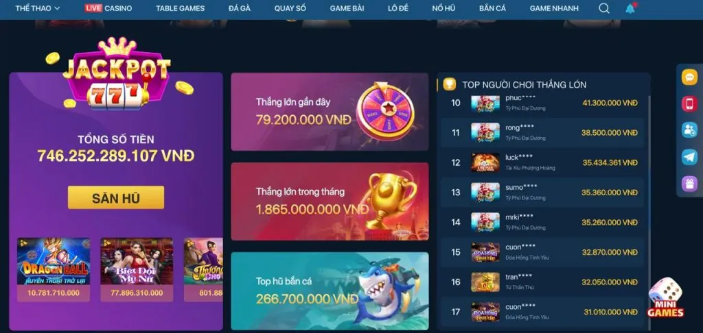Tổng hợp các trò chơi casino trực tuyến, máy đánh bạc (nổ hũ) và bàn cược thể thao trong một bố cục hấp dẫn, thể hiện sự phong phú của bbet.